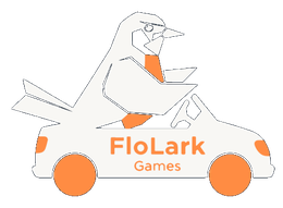 FloLark Bird in Car Logo