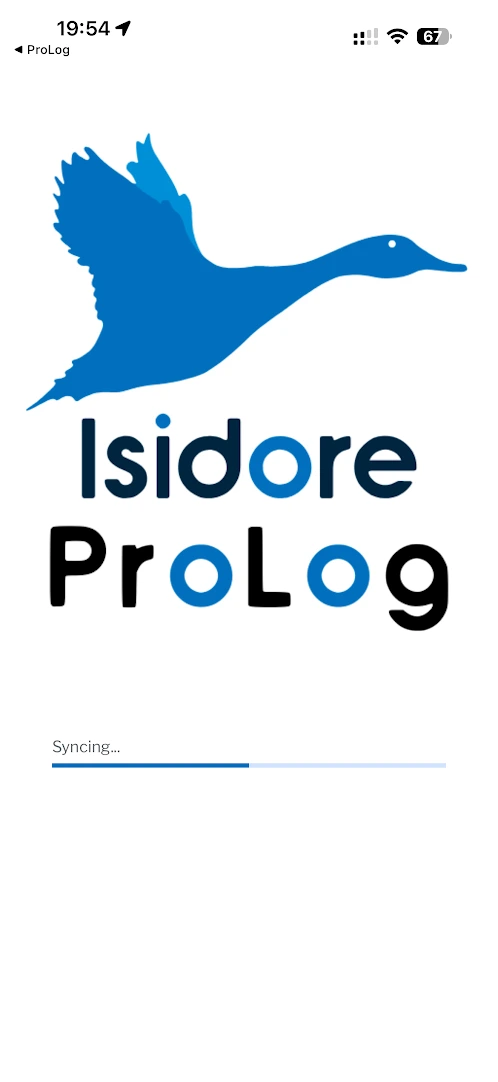 Isidore ProLog Splash Screen Syncing